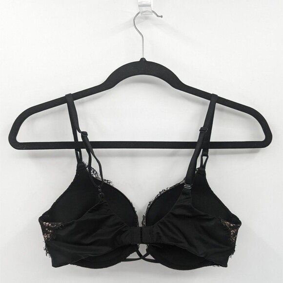 Victoria's Secret Bra Women’s 34B Black Lace Miracle Plunge Very Sexy-READ - Picture 2 of 7